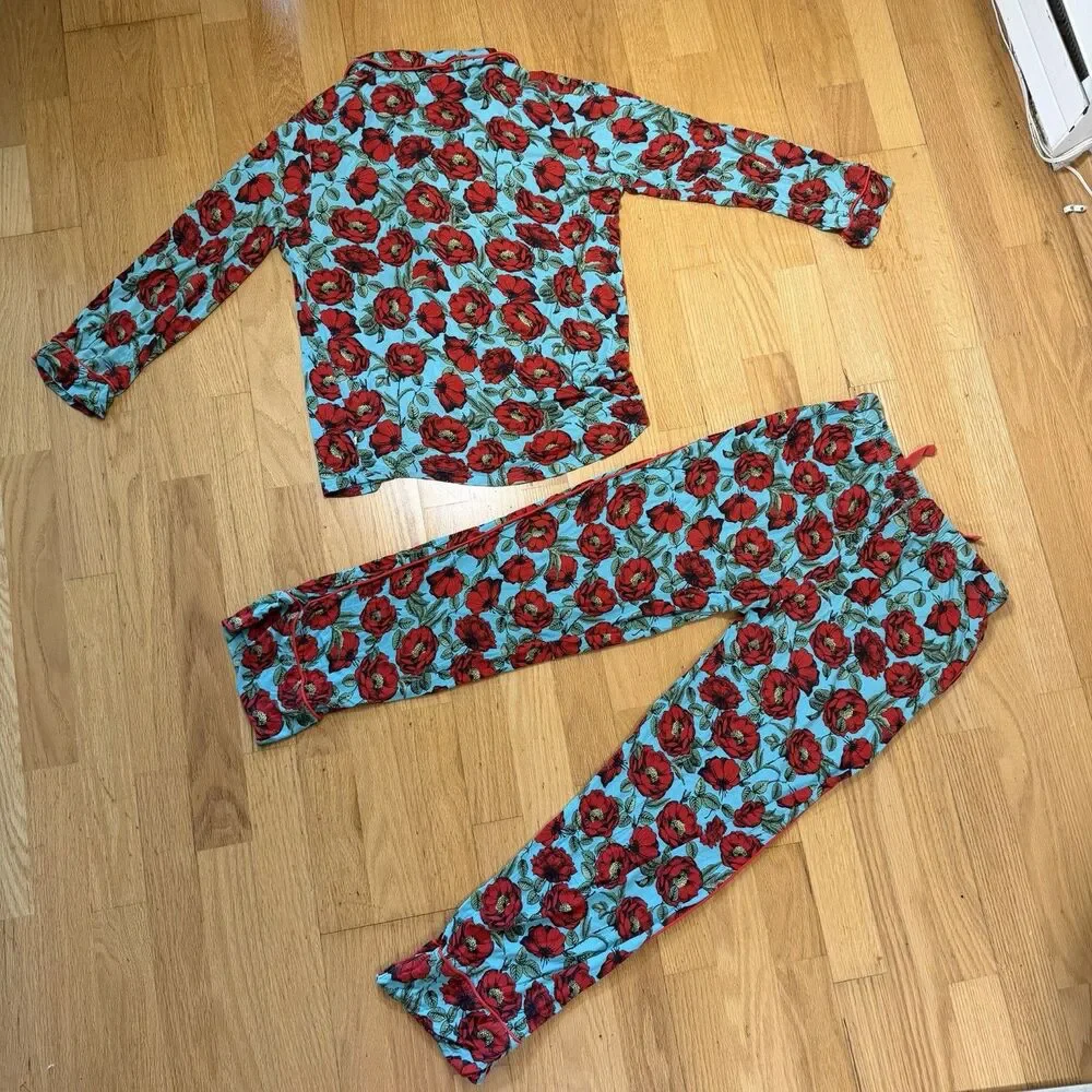Posh Peanut x Alice + Olivia Pajama Set $116 Beach Bliss M Bamboo Pockets Cozy
